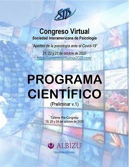 “Memorias del Congreso Virtual de la Sociedad Interamericana de Psicología 2020: Aportes de la Psicología ante la Covid-19”.